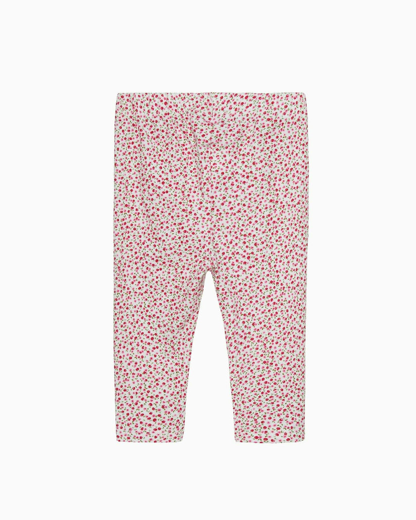 Baby Leggings in Red Cherry Floral