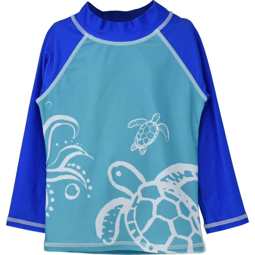 UPF 50+ Graphic Rash Guard Swim Top