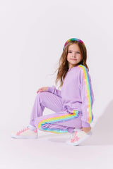 Lavender Rainbow Sequin Set