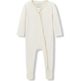 Salt Luxe Solid Zipper Footed Romper
