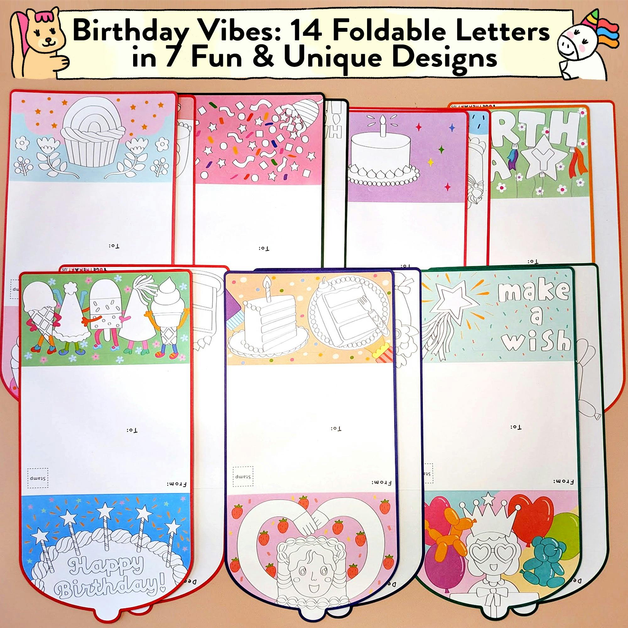 Happy Birthday Card & Sticker Kit