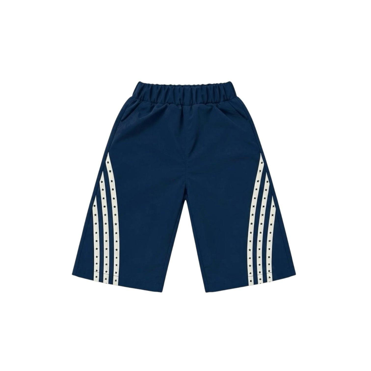 Navy Star Stripe Windbreaker Pant
