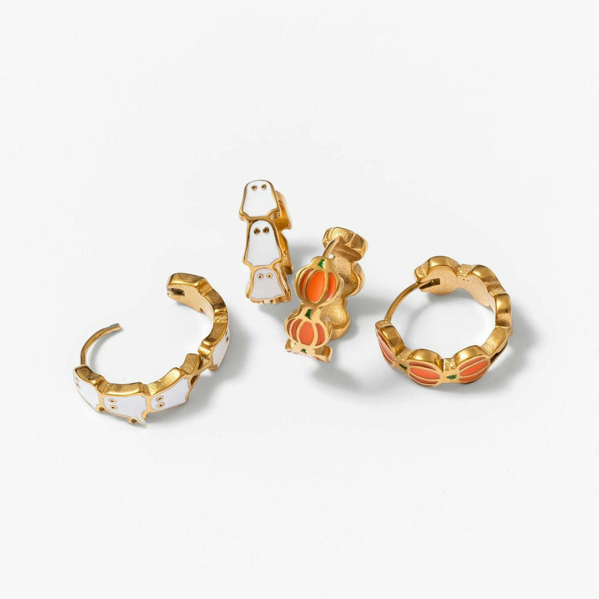 Ghost + Pumpkin Hoop Set