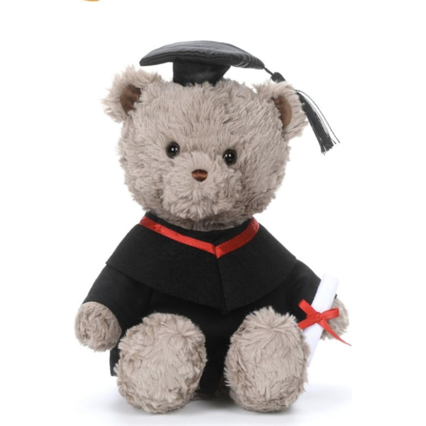 Graduation Caring Bear 10" — Soft Weighted Cuddle Stuffed Animal