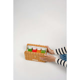 Insulated Small Wicker Snack Clutch