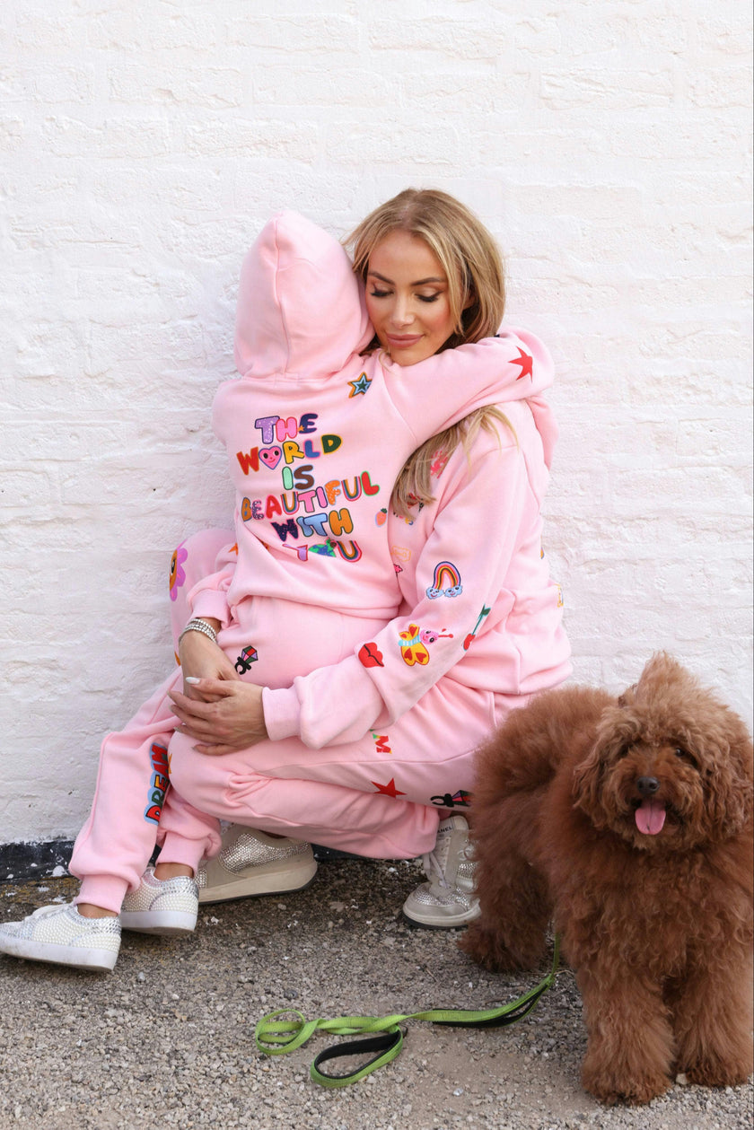 Women's Doodle Art Set Pink Pink