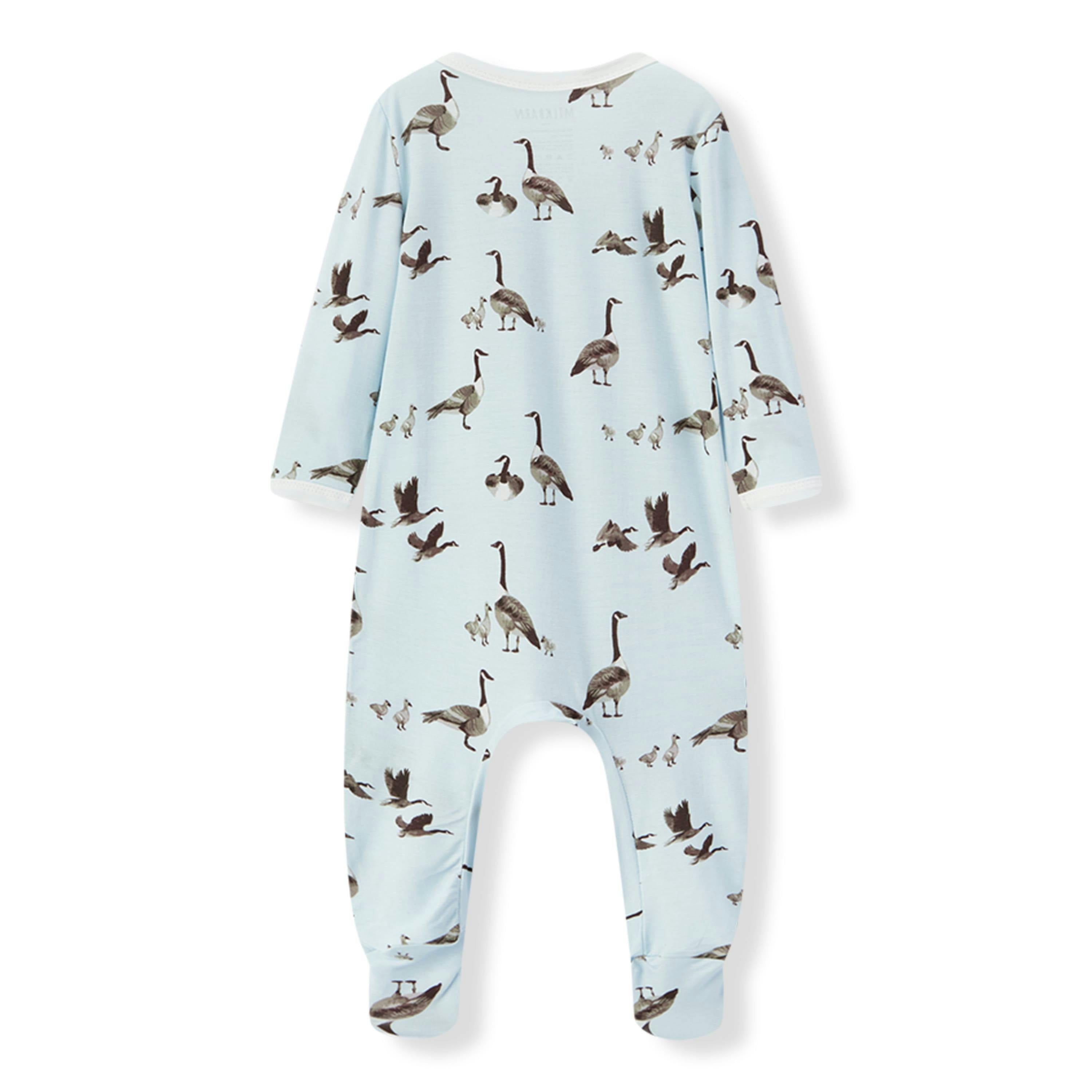 Goose Luxe Stretch Zipper Footed Romper