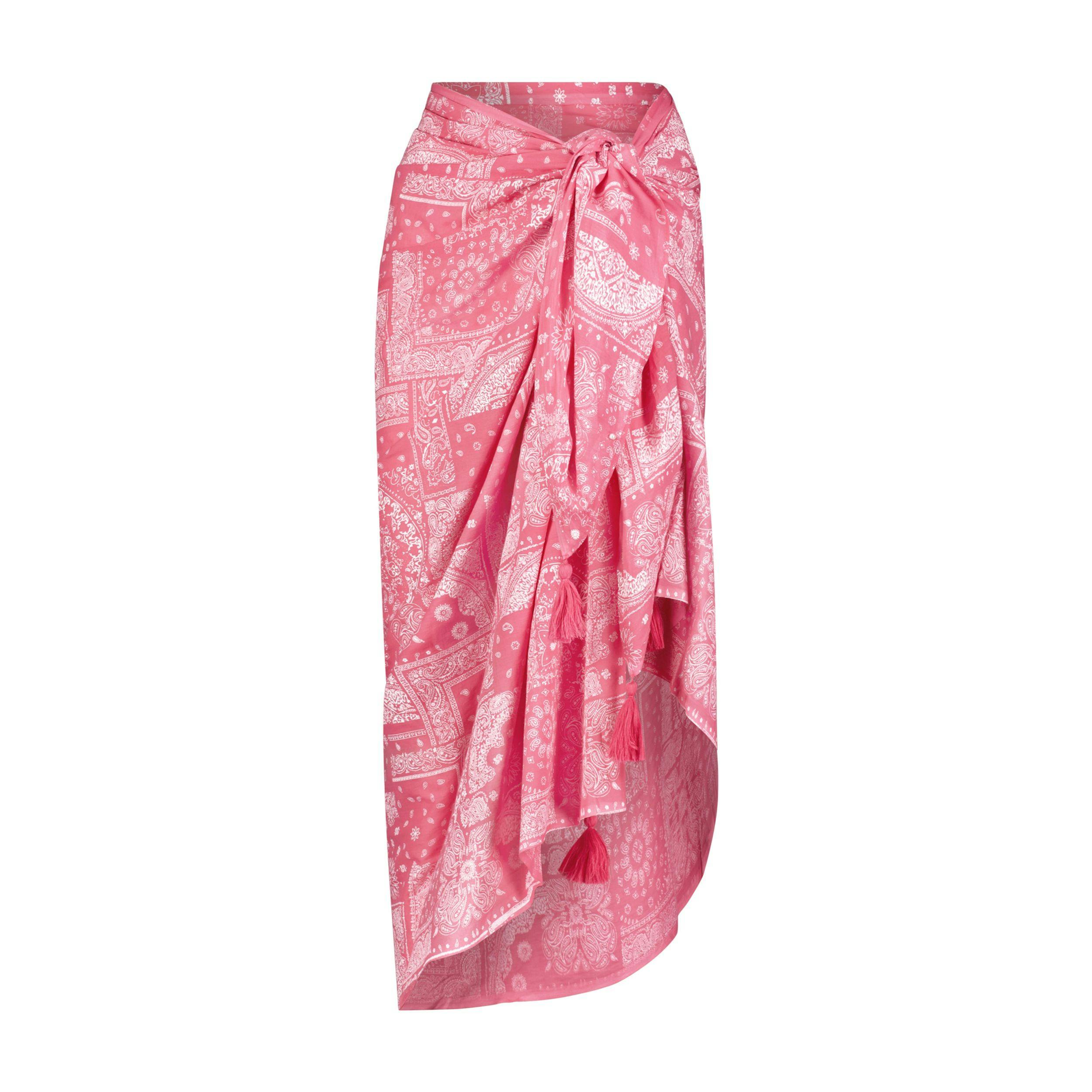 Cotton Saline Pareo Pink Bandana, Pink Bandana