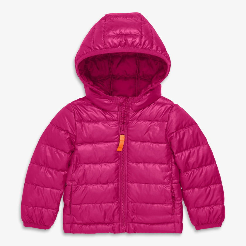 Baby lightweight puffer jacket in solids