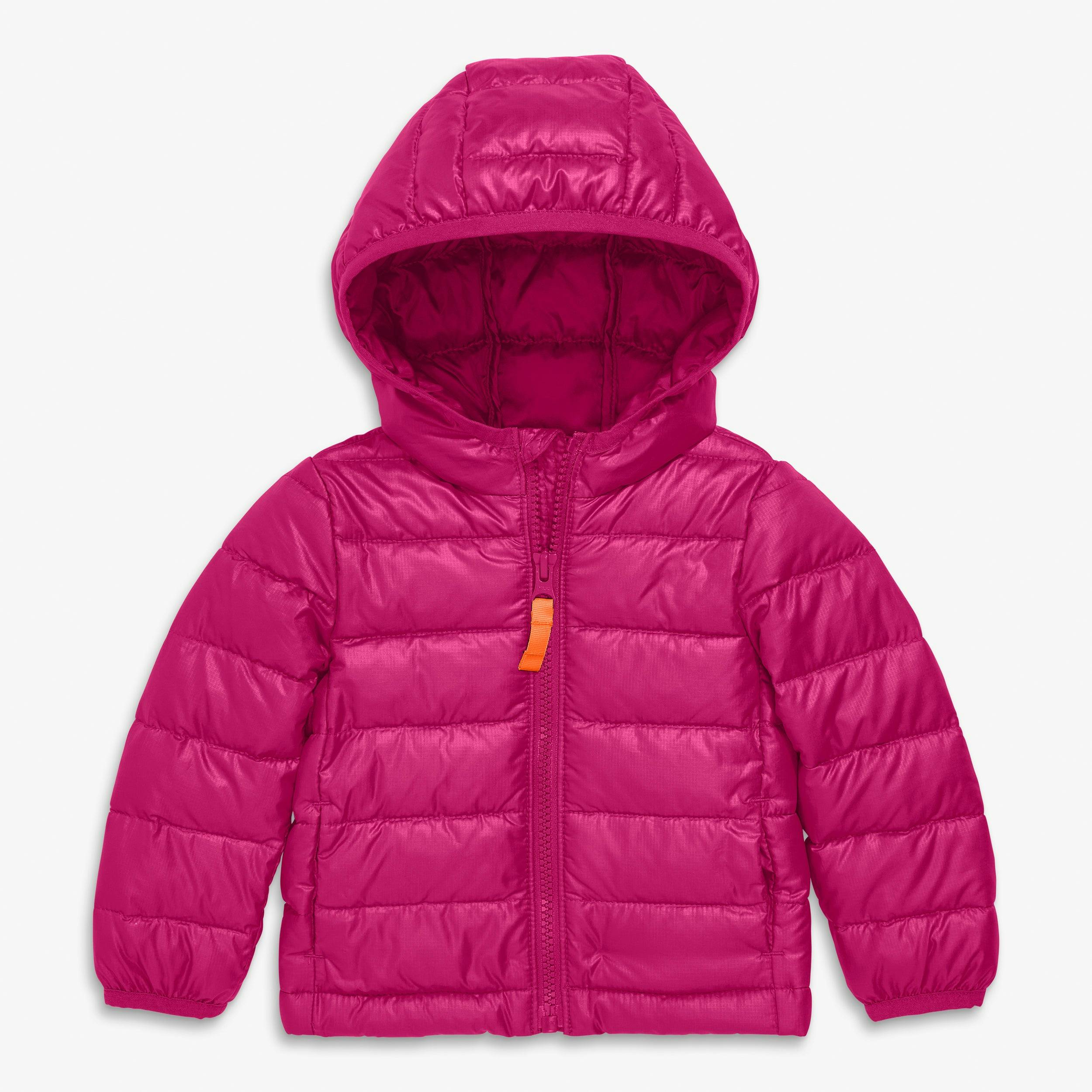 Baby lightweight puffer jacket in solids