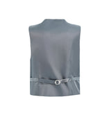 Gray Vest Bow Tie Set