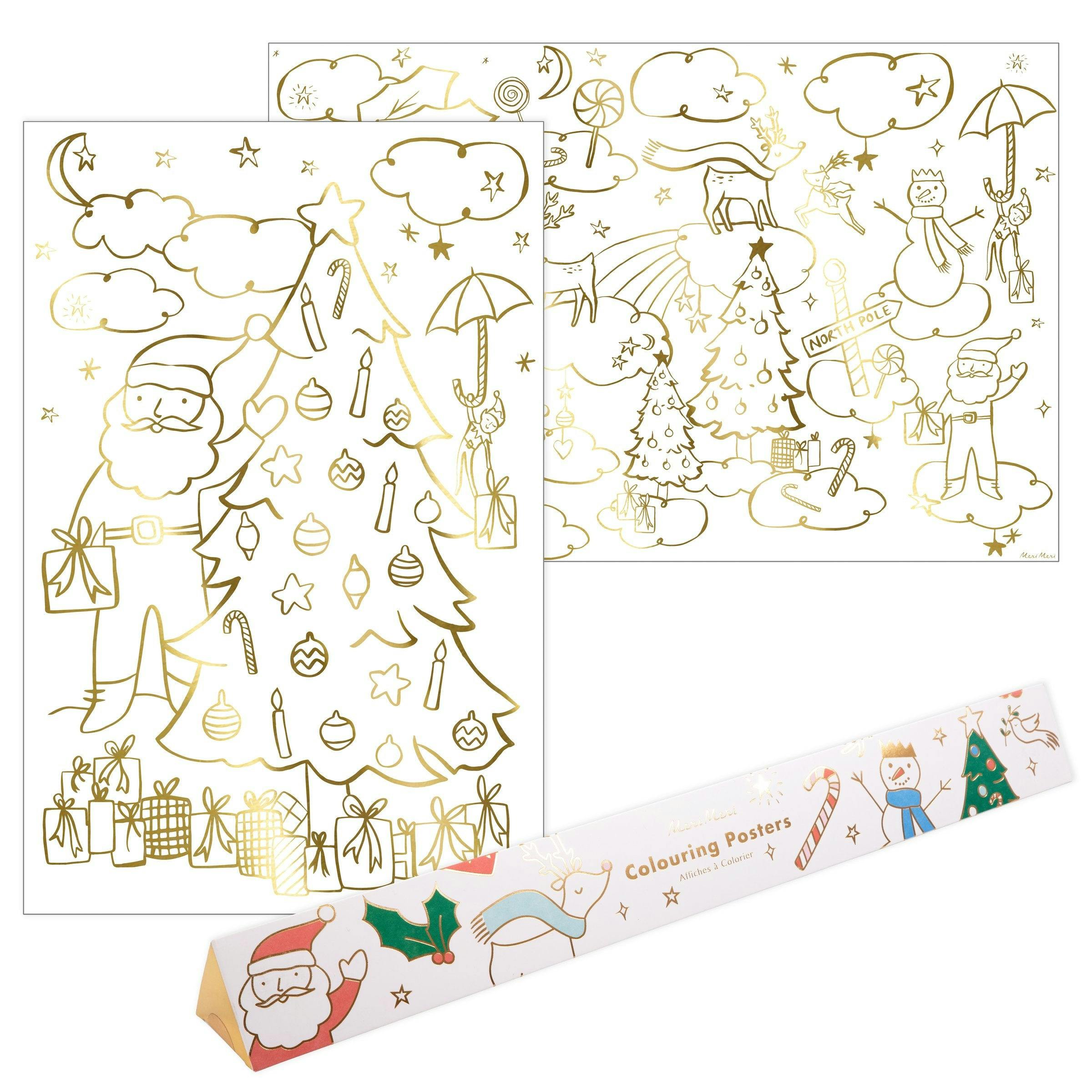 Christmas Coloring Posters