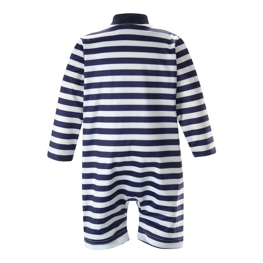 Breton Stripe Zip-up Rashguard