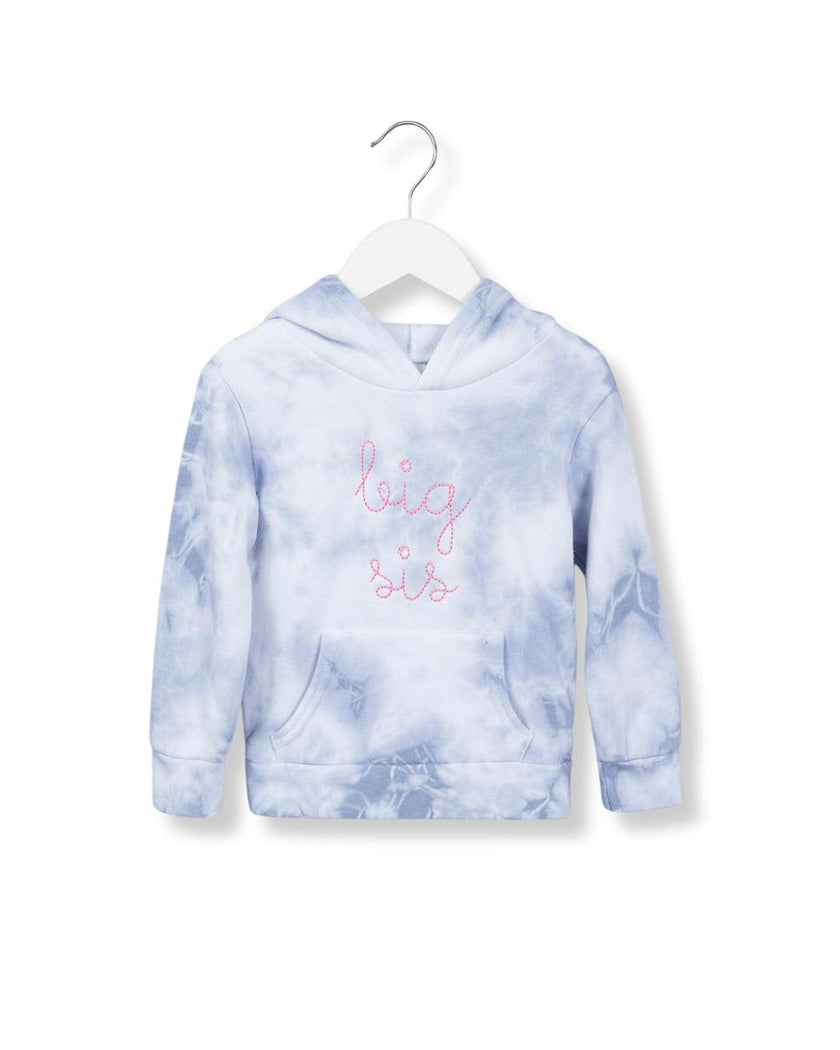 "big bro" + "big sis" Supersoft Marble Tie Dye Hoodie