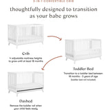 Scoot 3-in-1 Convertible Crib with Toddler Bed Conversion Kit