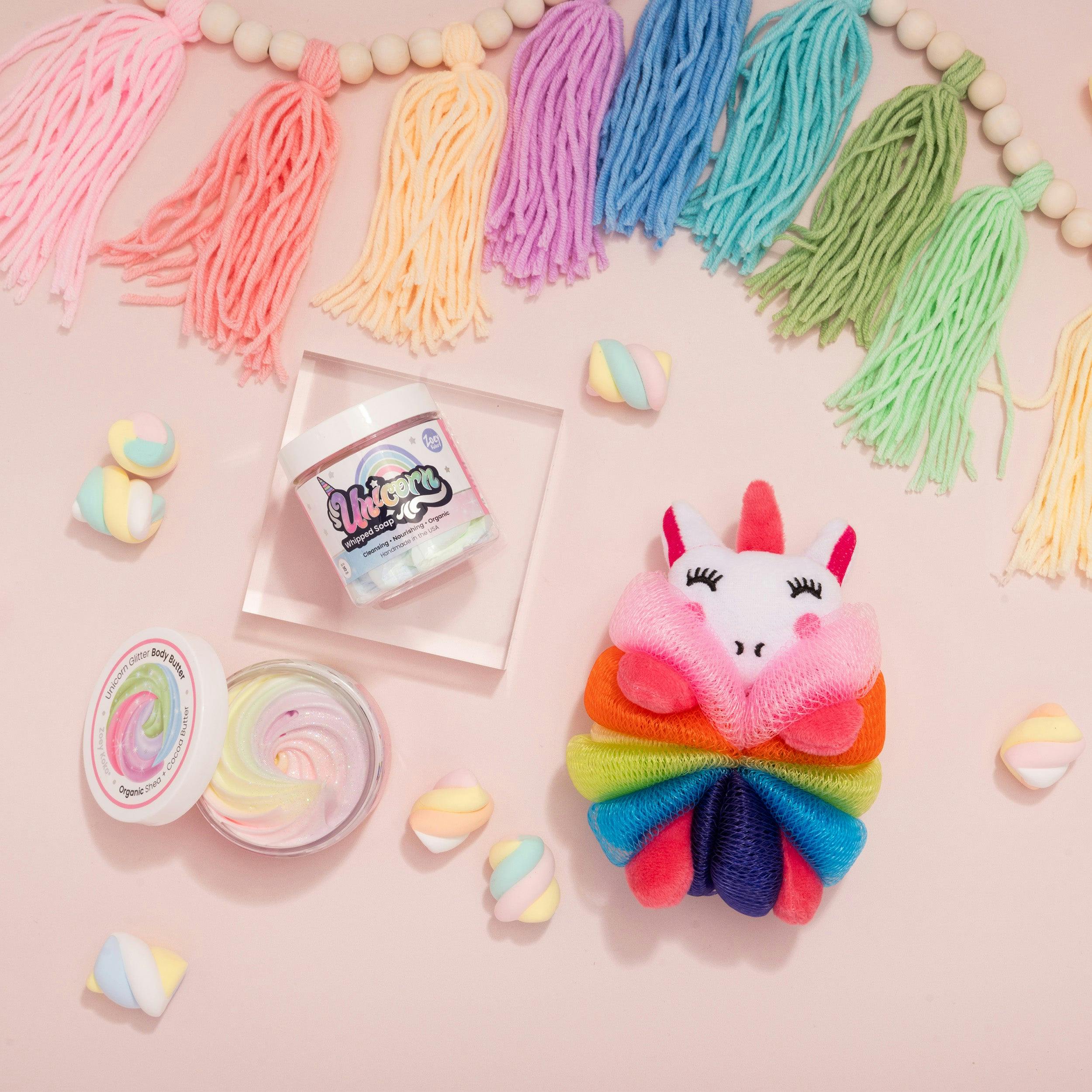 Unicorn Rainbows Loofah