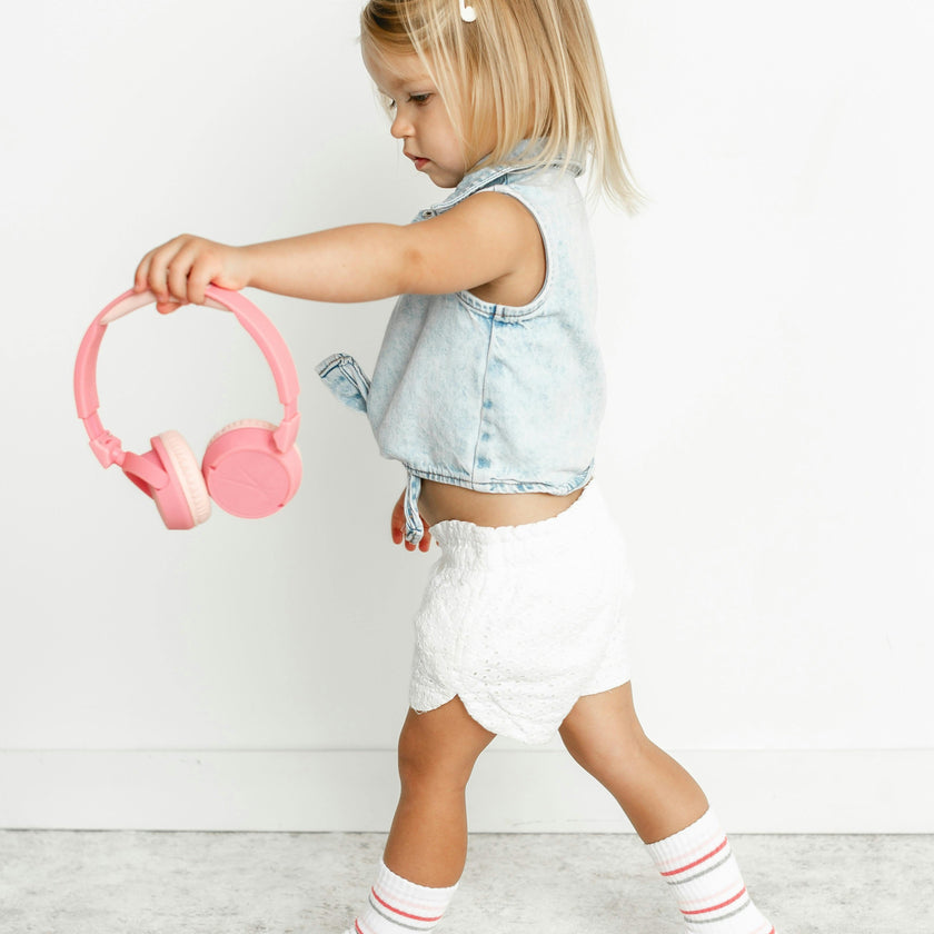 Girls 2 Pack Grip Crew Socks 2T-4T (Gia)