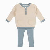 Henley Knit Set Mauve