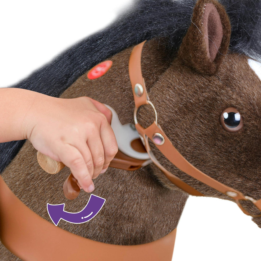 Model U® Horse Ride-On Toy Age 4–7 – Chocolate