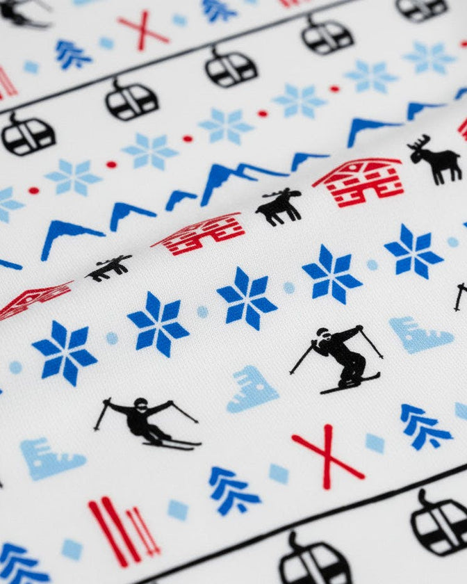 The Organic Long Sleeve Pajama Set [Alpine Ski]