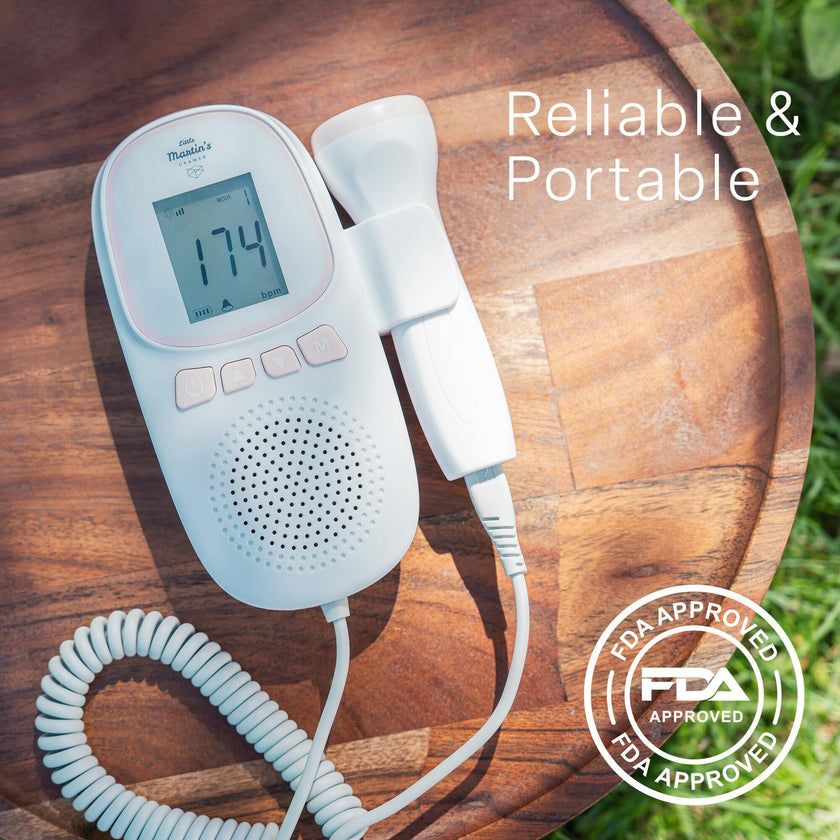Portable Ultrasound Fetal Doppler: Pink