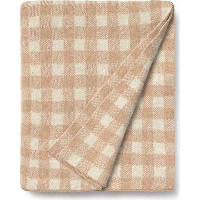 Knitted Blanket Vichy Rose
