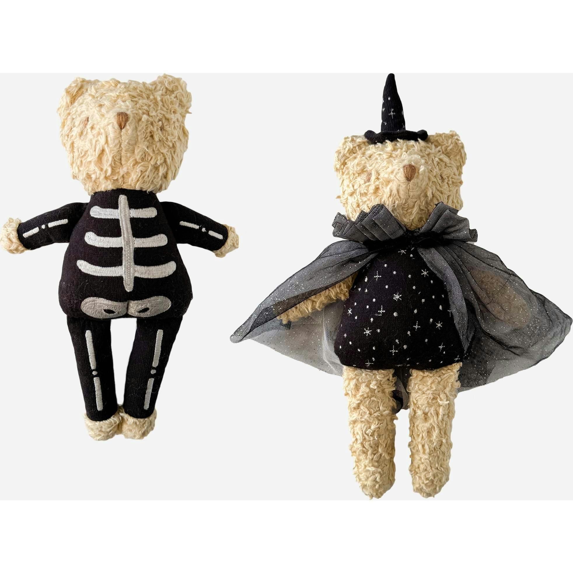 Witch and Skeleton Bear Set