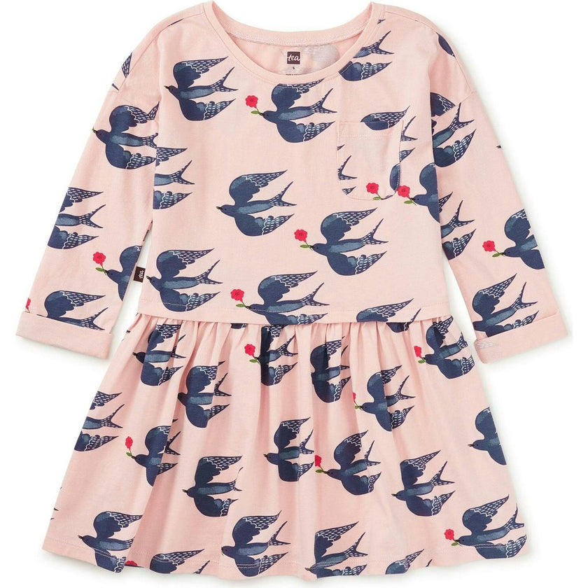 Printed Pocket Play Dress, Pink