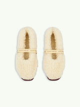 women's merino wool slippers - butter yellow