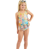 The Paradiso - Girls Ruffle One Piece with Tutu UPF 50+