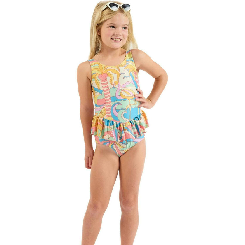 The Paradiso - Girls Ruffle One Piece with Tutu UPF 50+