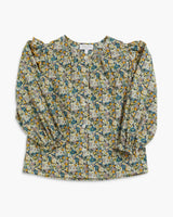Sacha Blouse Blue Green Liberty