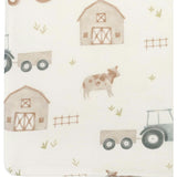 Charlie Farmhouse Tractor Crib Fitted Sheet for Baby Nursery