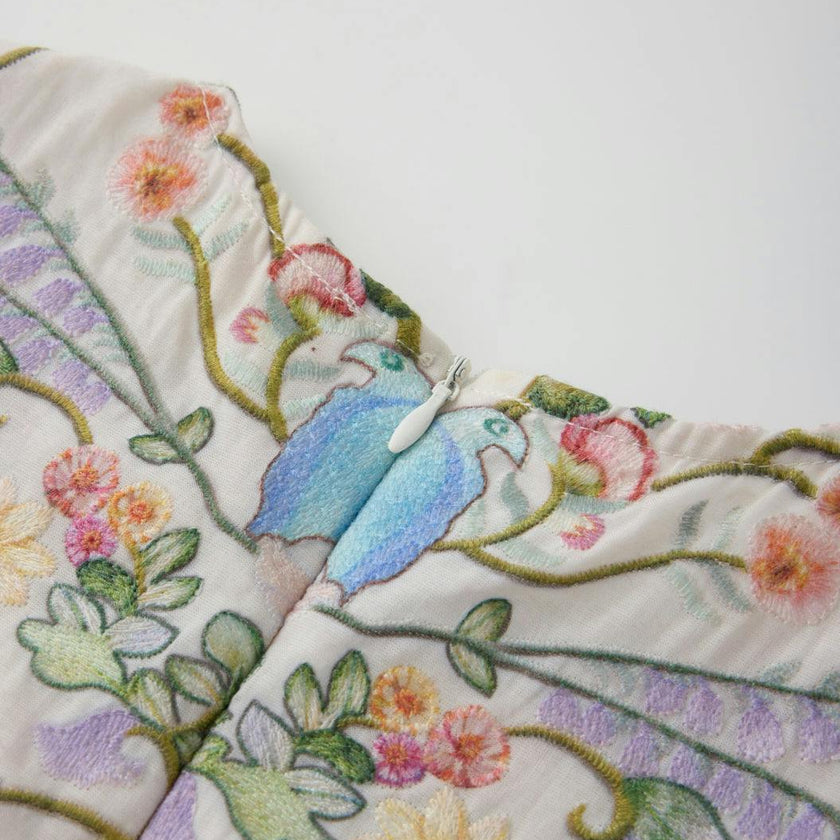 Tatiana Embroidered Mini Dress