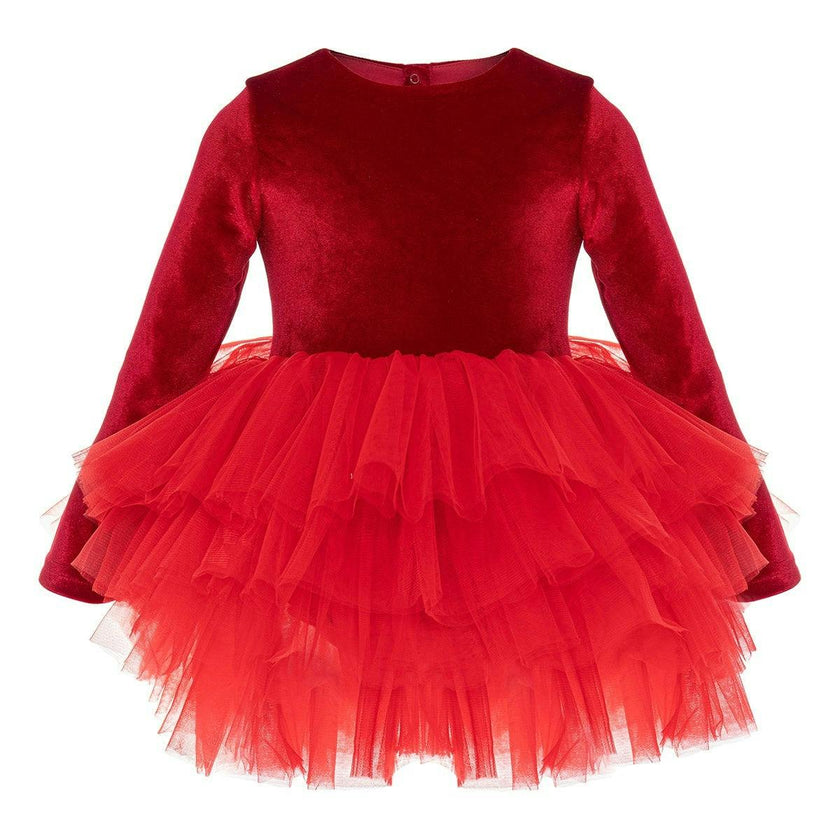 Red Velvet Tutu Dress