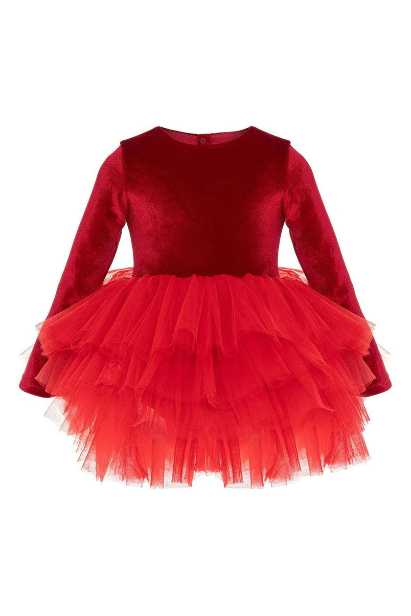 Red Velvet Tutu Dress
