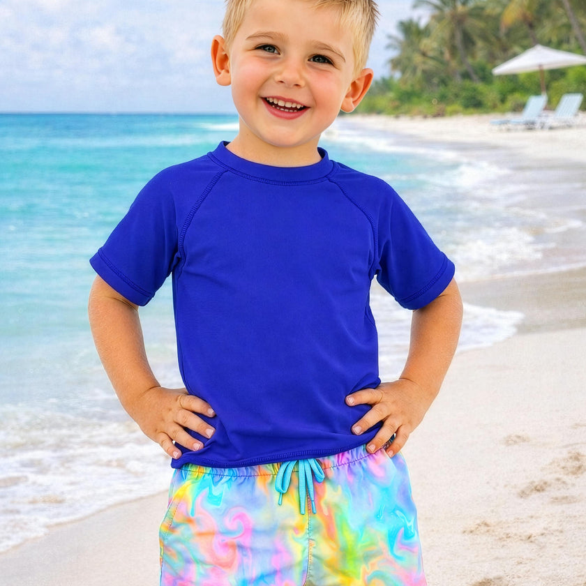 Dylan Boys Marble Print Board Shorts