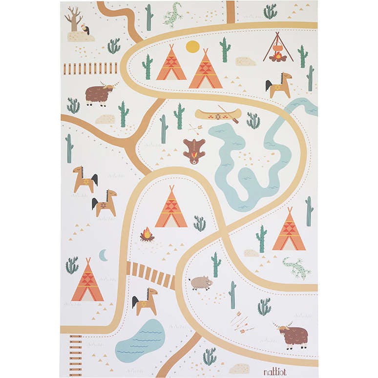 Vinyl Print Rectangular Play Rug