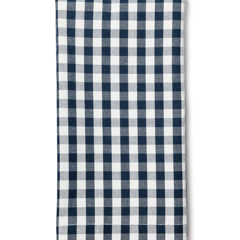Navy French Ticking & Navy Gingham Napkin Bundle