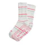 Girls 2 Pack Grip Crew Socks 4T-6T (Cate)