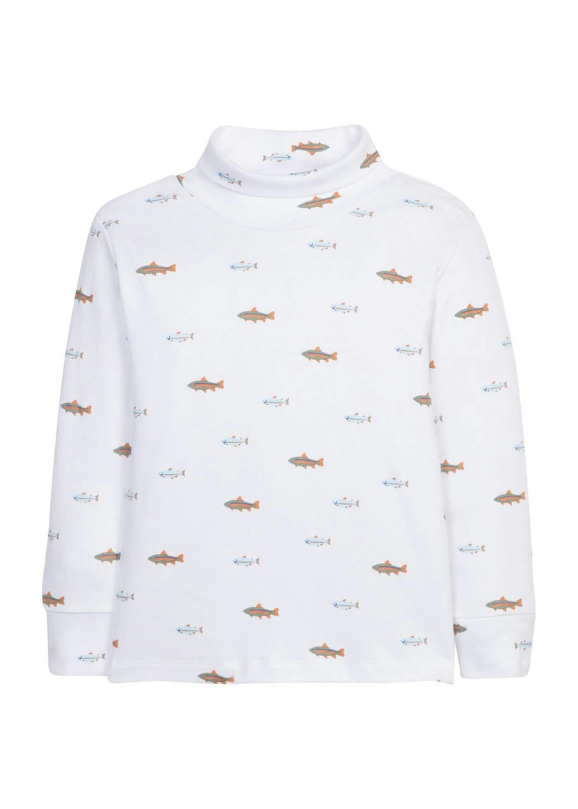 Printed Turtleneck - Fish
