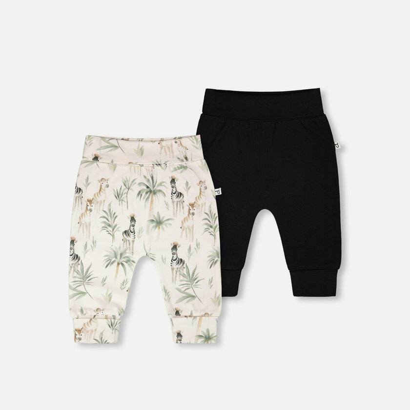 2 Pack Organic Cotton Jersey Evolutive Pants