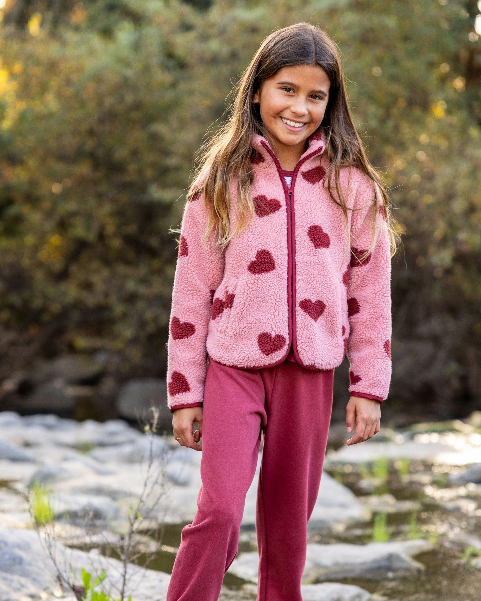 Parker Heart Jacket - Rose Quartz