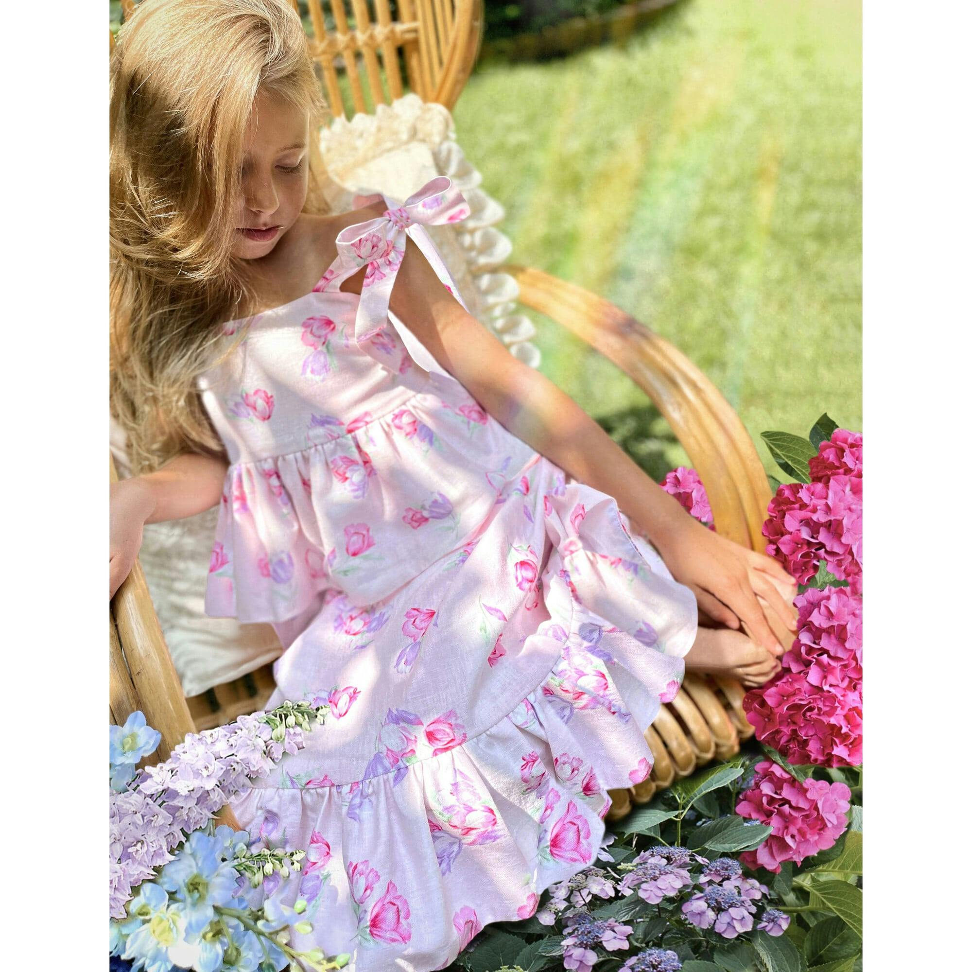 Angelique Tulip Dress, Pink