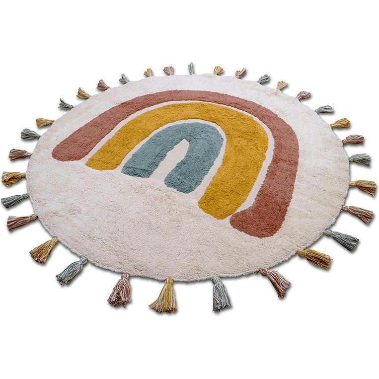 Hand-Tufted Tassel Round Rug