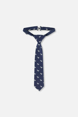 Neck Tie Blue Dino Print