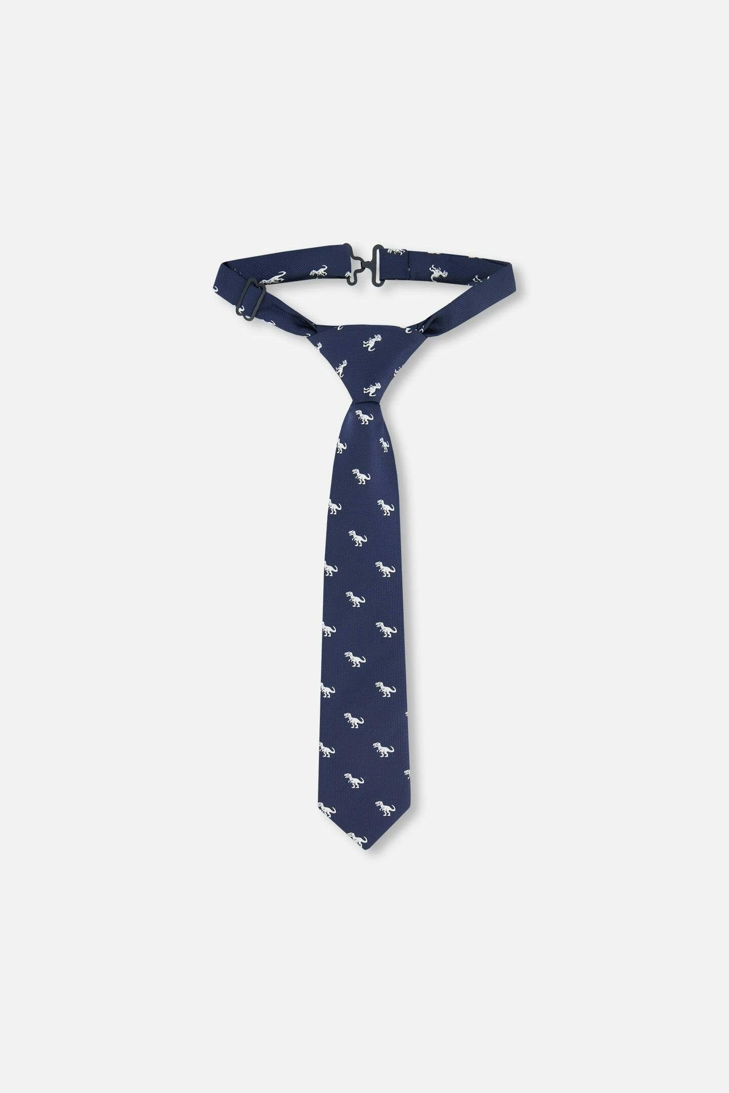 Neck Tie Blue Dino Print