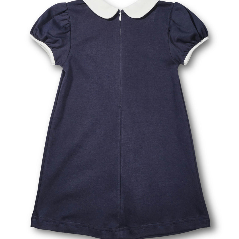Knit Dress With Stripe Ribbon Bows