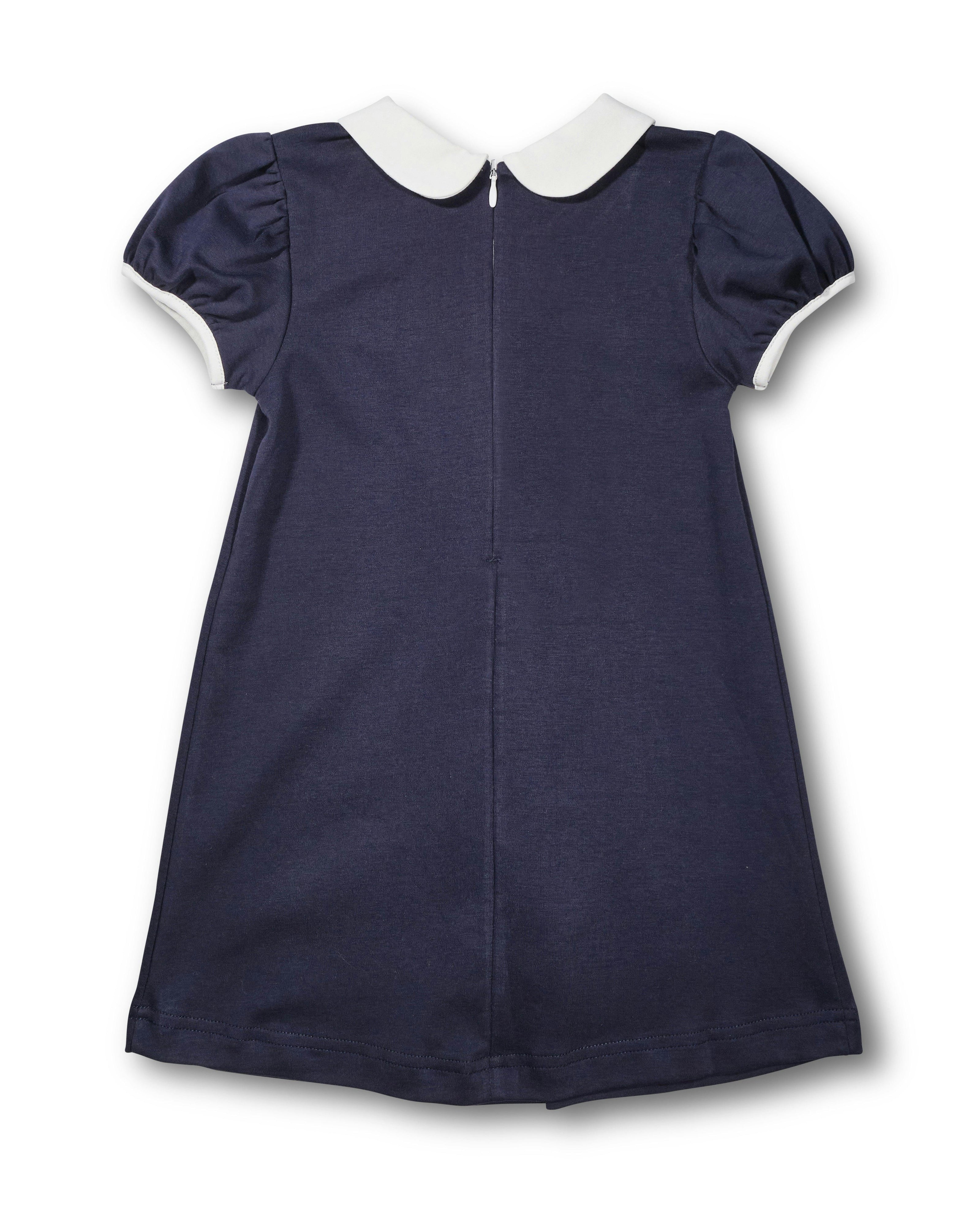 Knit Dress With Stripe Ribbon Bows