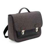Boston Plaid Adjustable Shoulder Strap Schoolbag